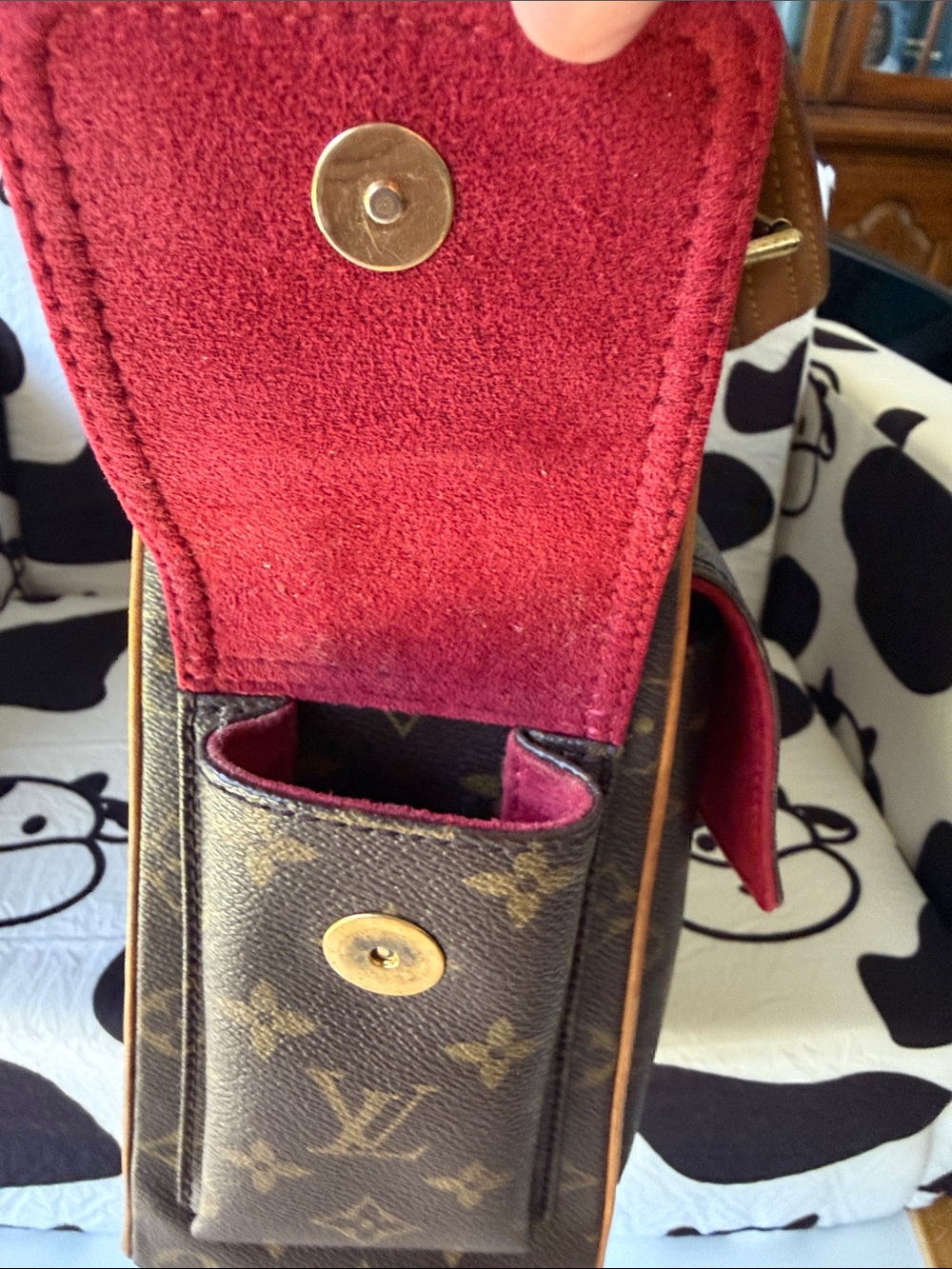 Louis Vuitton Brown Monogram Satchel with Tan Handles Comes W/COA - Picture 4 of 16
